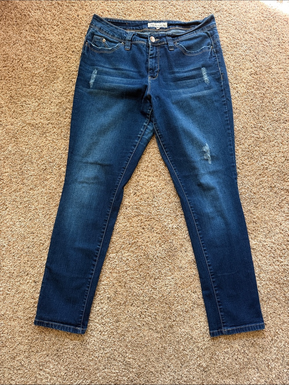 Royalty For Me Dark Blue Skinny Jeans